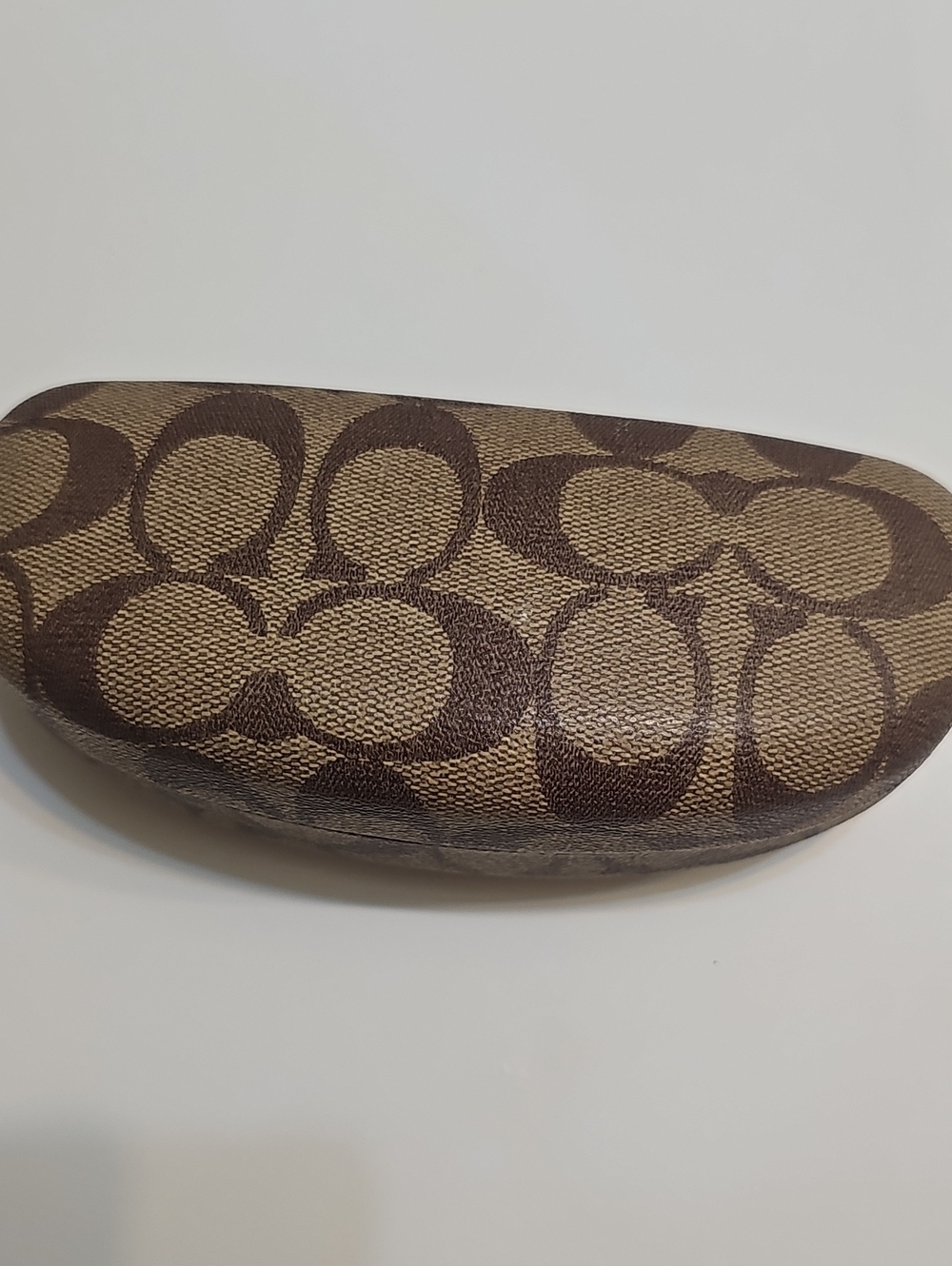 Coach Signature Sunglasses Case - Brown/Tan